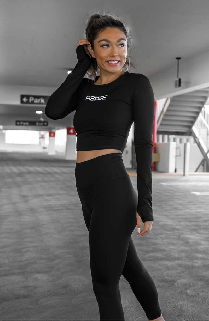 ASRGE Buttery Long Sleeve Crop Top